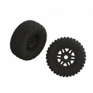 [ARRMA] ARA550110 dBoots FORTRESS LP Tire Set Glued Black (2)