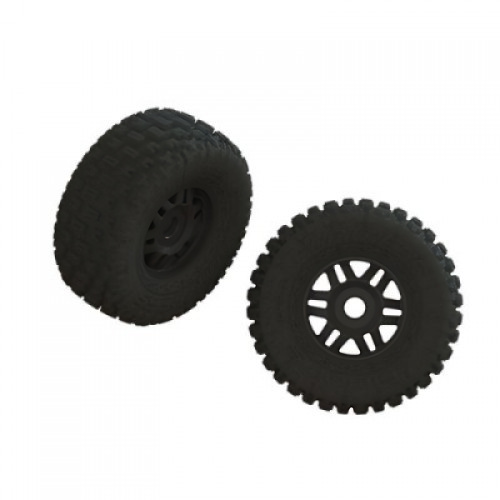 �˾���ũ ARA550110 [ARRMA] ARA550110 dBoots FORTRESS LP Tire Set Glued Black (2)