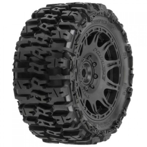 �˾���ũ PRO1024010 [PROLINE-RACING] 10240-10 1/6 Trencher F/R 5.7�� Tires Mounted 24mm Black Raid 8x48 Hex (2)