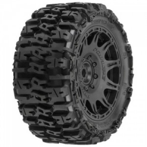 [PROLINE-RACING] 10240-10 1/6 Trencher F/R 5.7�� Tires Mounted 24mm Black Raid 8x48 Hex (2)