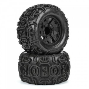 [DURATRAX] 1/10 Warthog F/R 2.8 Monster Truck Tires MTD 12mm Black Ripper (2)