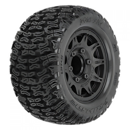 �˾���ũ PRO1023910 [PROLINE-RACING] PRO1023910 1/10 Bonesaw F/R 2.8 MT Tires Mounted 12mm/14mm Black Raid (2)