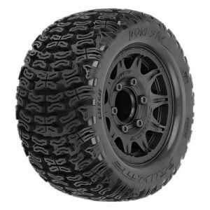 [PROLINE-RACING] PRO1023910 1/10 Bonesaw F/R 2.8 MT Tires Mounted 12mm/14mm Black Raid (2)