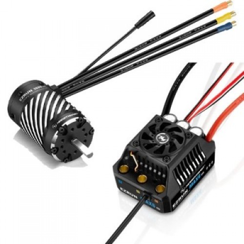 �˾���ũ 30105100 30402350 [HOBBYWING] [����,���ӱ� ������Ʈ ]EzRun MAX6 G2 200A 3-8S Sensorless WP ESC EZRUN 5690SD G2-1250KV (1/6,1/7 ������ �� 1/8 ū���� )