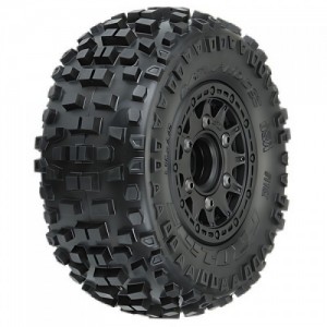 [PROLINE-RACING] 1182-10 1/10 Badlands Front/Rear 2.2/3.0 SC Mounted 12mm Black Raid (2)