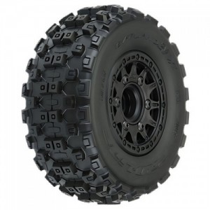 [PROLINE-RACING] 10156-10 1/10 Badlands MX M2 Fr/Rr 2.2/3.0 SC Mounted 12mm Blk Raid (2)