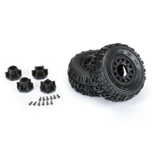 [PROLINE-RACING] 1190-10 Trencher X SC 2.2/3.0 All Terrain Tires Mounted on Raid Black