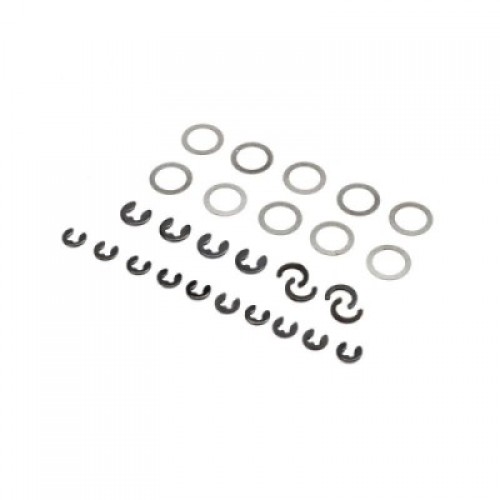 �˾���ũ LOS216009 [TEAM LOSI] E-Clip and Shim Set: Mini LMT