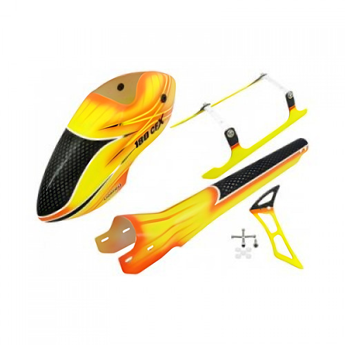 �˾���ũ 180CFX-GFC01 LIONHELI Airbrush Fiberglass Fuselage Combo 01 - Blade 180 CFX