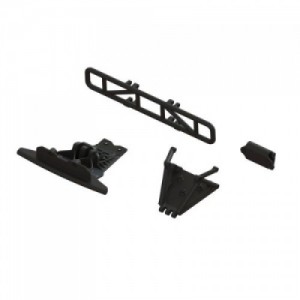 [ARRMA] ARA-1577 Lower Skid And Bumper Mount Set, Black