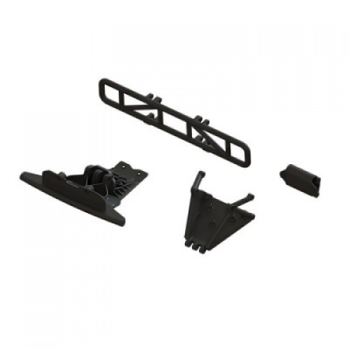 �˾���ũ ARA-1577 [ARRMA] ARA-1577 Lower Skid And Bumper Mount Set, Black