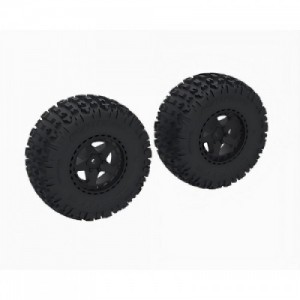 [ARRMA] ARA-1616 DBOOTS FORTRESS SC Tire Set Glued, Black (2) �� ���� ũ��: 14mm