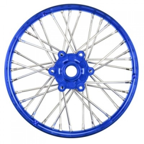 �˾���ũ PRO283600T1 [PROLINE-RACING] PRO283600T1 1/4 Pro-Spec Aluminum V2 Bead Front Wheel Blue/Blue (1): Promoto-MX