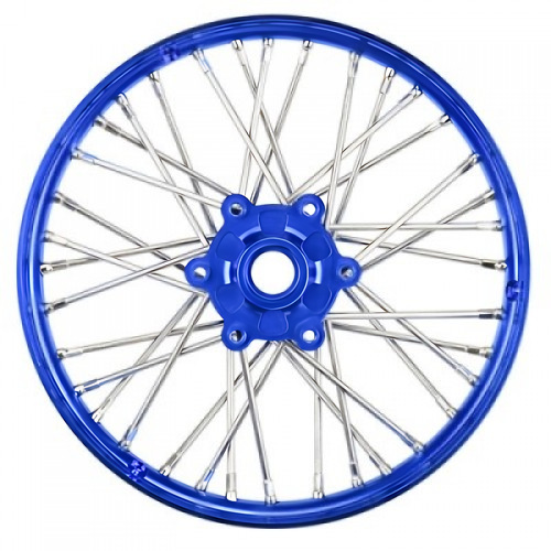 �˾���ũ PRO283600T1 [PROLINE-RACING] PRO283600T1 1/4 Pro-Spec Aluminum V2 Bead Front Wheel Blue/Blue (1): Promoto-MX