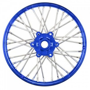 [PROLINE-RACING] PRO283600T1 1/4 Pro-Spec Aluminum V2 Bead Front Wheel Blue/Blue (1): Promoto-MX