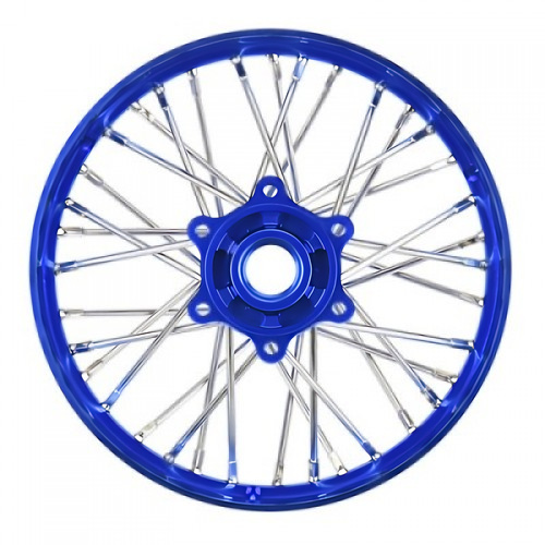 �˾���ũ PRO283700T1 [PROLINE-RACING] PRO283700T1 1/4 Pro-Spec Aluminum V2 Bead Rear Wheel Blue/Blue (1): Promoto-MX