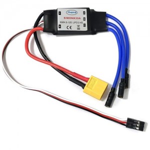 [RS] Simonk 30A �귯������ ���ӱ� - 2~4S�Է�/5V 2A BEC ���� - 3.5mm ����� + XT60 �� ���� ����