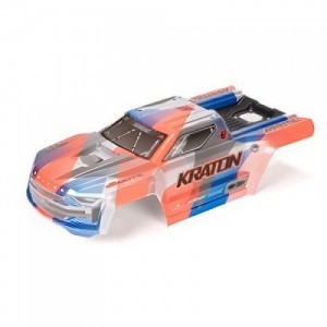 [ARRMA] ARA-1517 1/8 Painted Body with Decals, Blue/Orange: KRATON 6S BLX V6