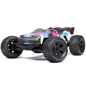 [ARRMA] 1/8 KRATON 6S V6 4X4 BLX Brushless Speed Monster Truck RTR, Blue/Pink