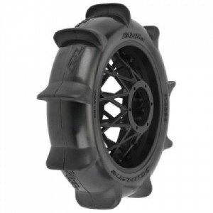 [PROLINE-RACING] 10238-10 1/4 Roost MX Sand/Snow Paddle Rear Tire MTD Black (1): PROMOTO-MX