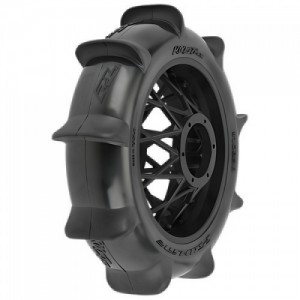 [PROLINE-RACING] 10238-10 1/4 Roost MX Sand/Snow Paddle Rear Tire MTD Black (1): PROMOTO-MX
