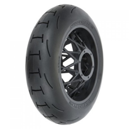 �˾���ũ PRO1024510 [PROLINE-RACING] 10245-10 1/4 Supermoto 2.0 S3 Rear Tire MTD Black Supermoto Wheel: MX/SM