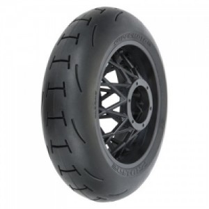 [PROLINE-RACING] 10245-10 1/4 Supermoto 2.0 S3 Rear Tire MTD Black Supermoto Wheel: MX/SM