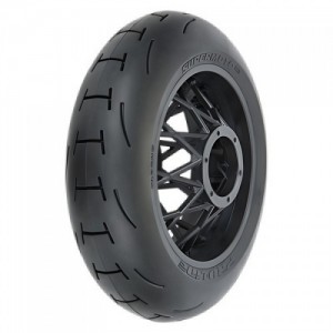 [PROLINE-RACING] 10245-10 1/4 Supermoto 2.0 S3 Rear Tire MTD Black Supermoto Wheel: MX/SM