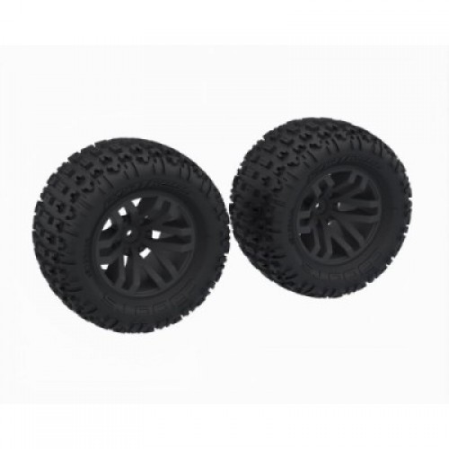 �˾���ũ ARA-1608 [ARRMA] ARA-1608 dBoots FORTRESS MT Tire Set Glued, Black (2)
