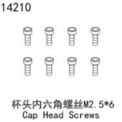 �˾���ũ YK14210 [YK HOBBY] Cap Head Screws M2.5*6