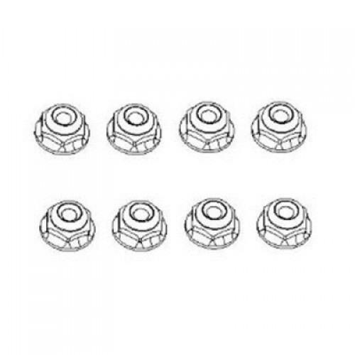 �˾���ũ 13117 [YK HOBBY] 13117 M4 Flange Lock Nuts(yk4����)