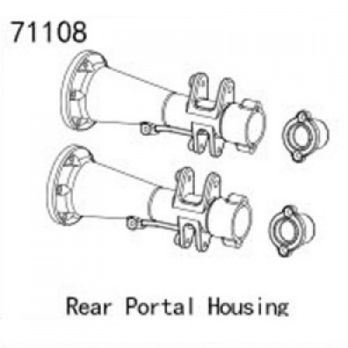 �˾���ũ YK71108 [YK HOBBY] YK71108 Rear Portal Housing
