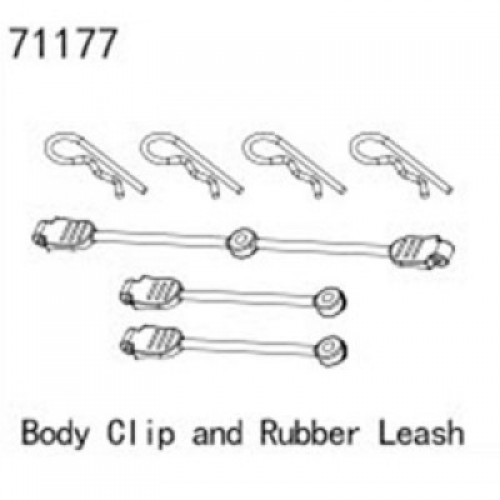 �˾���ũ YK71177 [YK HOBBY] YK71177 Body Clip and Rubber Leash