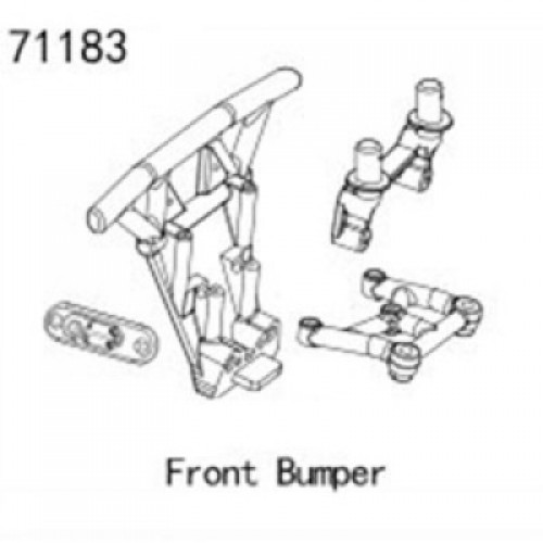 �˾���ũ YK71183 [YK HOBBY] YK71183 Front Bumper