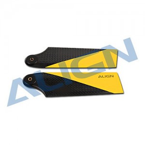 [ALIGN] TB60/T-REX 600/550 95 Carbon Fiber Tail Blade - Yellow