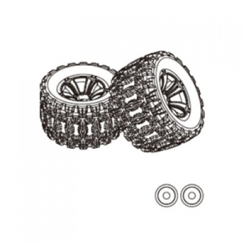 �˾���ũ 1015A [MJX RC] mjx 10208 Tires (2PCS)