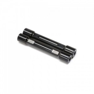 [TEAM LOSI] Aluminum Crossbar, Upper 4-link, Black (2): TLR Tuned LMT