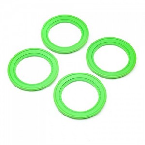 [TEAM LOSI] Snap-in Beadlock Rings, Green (4): LMT 2.0