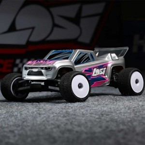 [TEAM LOSI] 1/28 Micro-T 2S 2WD RTR Stadium Truck, Silver ������,���͸�,USB������ ���� Ǯ��Ʈ