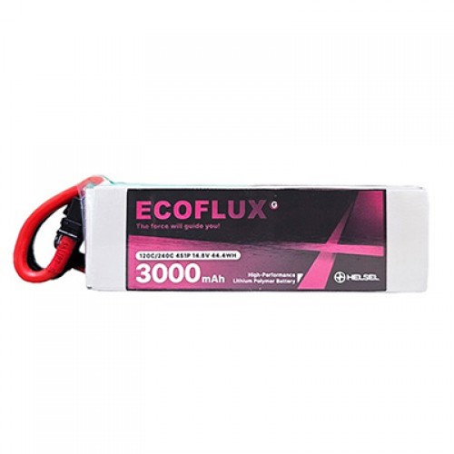�˾���ũ LPBAT048 [ECOFLUX] 14.8V 4S 3000mAh 120C ��Ƭ������ ���͸� �����÷��� - XT60