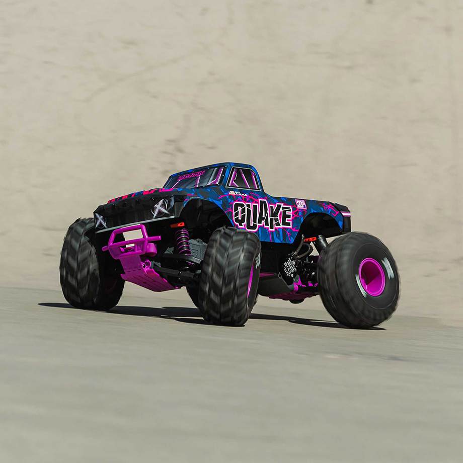 [�˾���ũ] ARA3537T3 [ARRMA] 1/10 QUAKE 223S DSC 2WD RTR Brushless Monster Truck, Purple ������, ���͸�(2~3S) ���� 4