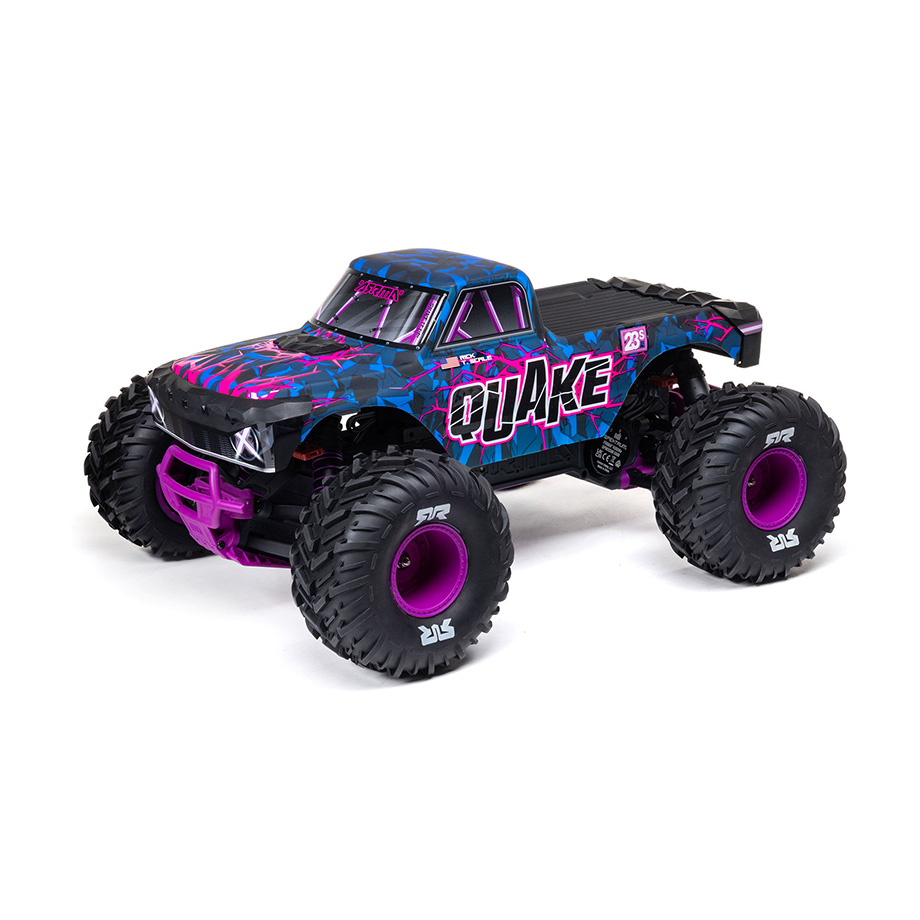 [�˾���ũ] ARA3537T3 [ARRMA] 1/10 QUAKE 223S DSC 2WD RTR Brushless Monster Truck, Purple ������, ���͸�(2~3S) ���� 9