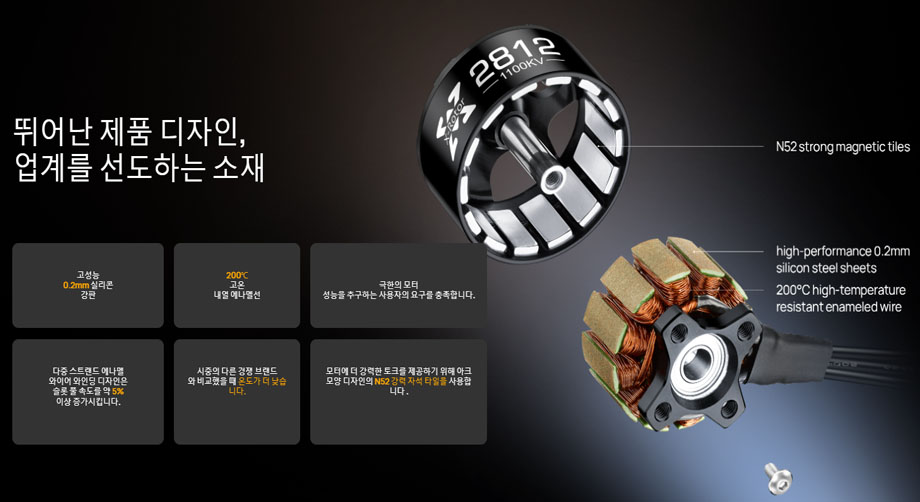 [�˾���ũ] 30418004 [HOBBYWING] XRotor 2812 1100KV �귯������ ���� 5
