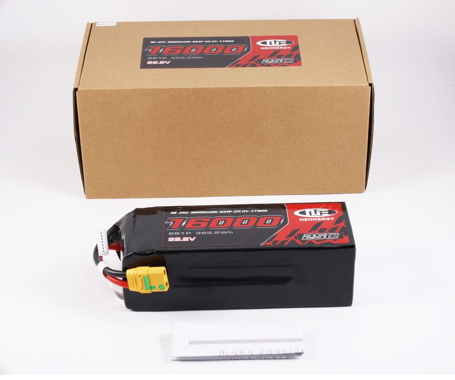 [�˾���ũ] NE-25C-16000mAh-6S1P-22.2V [Neonergy] 22.2V 16000mAh 25C ��Ƭ������ ���͸� - XT90 ��Ƽ����ũ 3