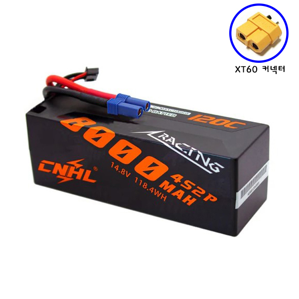 [�˾���ũ] HC8001204XT60 [CNHL] Racing 14.8V 4S 8000mAh 120C ��Ƭ������ ���͸� - �輱�� 1