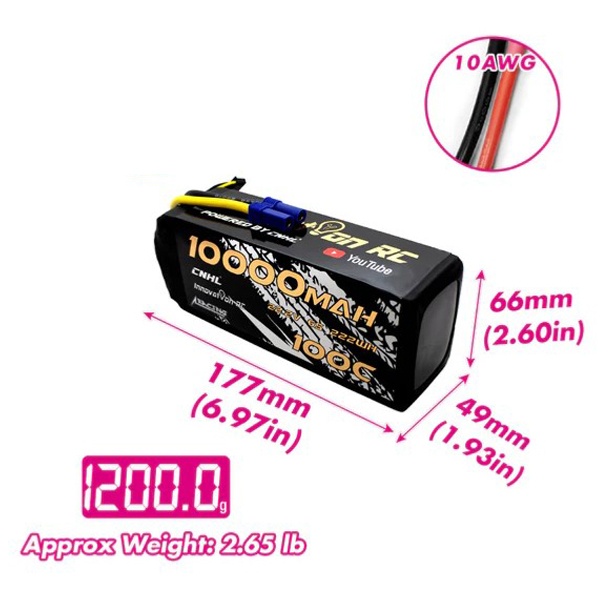 [�˾���ũ] HC6S100XT90 [CNHL] Racing 22.2V 6S 10000mAh 100C ��Ƭ������ ���͸� - �輱�� 3