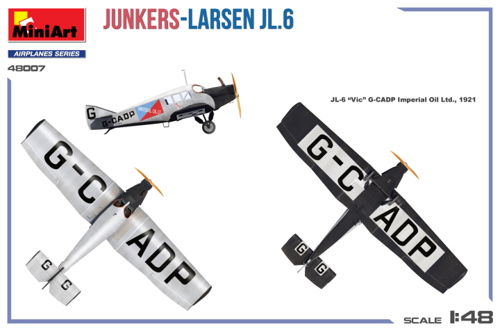 [�˾���ũ] BE48007 [Miniart] BE48007 1/48 Junkers-Larsen JL.6 2