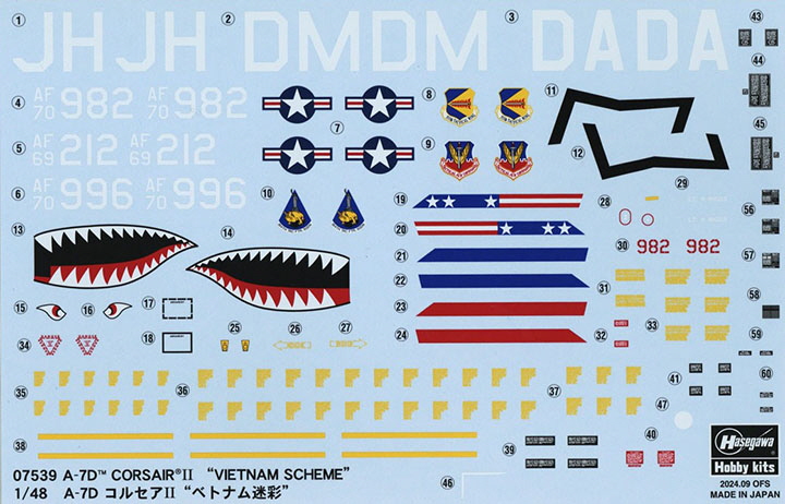 [�˾���ũ] BH07539 [Hasegawa] BH07539 1/48 A-7D Corsair II Vietnam Camouflage 2