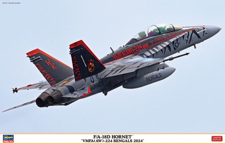 [�˾���ũ] BH07545 [Hasegawa] BH07545 1/48 F/A-18D Hornet VMFA(AW)-224 Bengals 2024 1