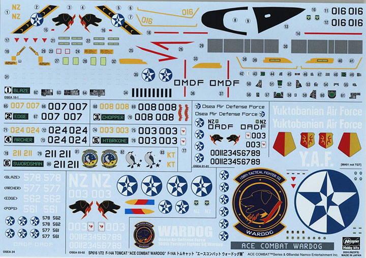 [�˾���ũ] BH52416 [Hasegawa] BH52416 1/72 SP616 F-14A Tomcat Ace Combat Wardog Squadron 4